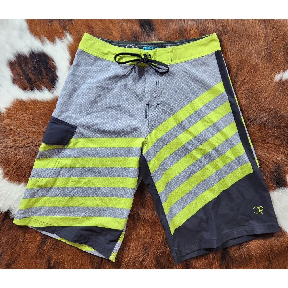 Ocean Pacific 4 Way Stretch OPFLEX Size 28 Surf Swim Shorts Polyester Spandex